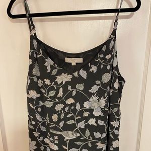 Loft spaghetti strap lightweight top - floral